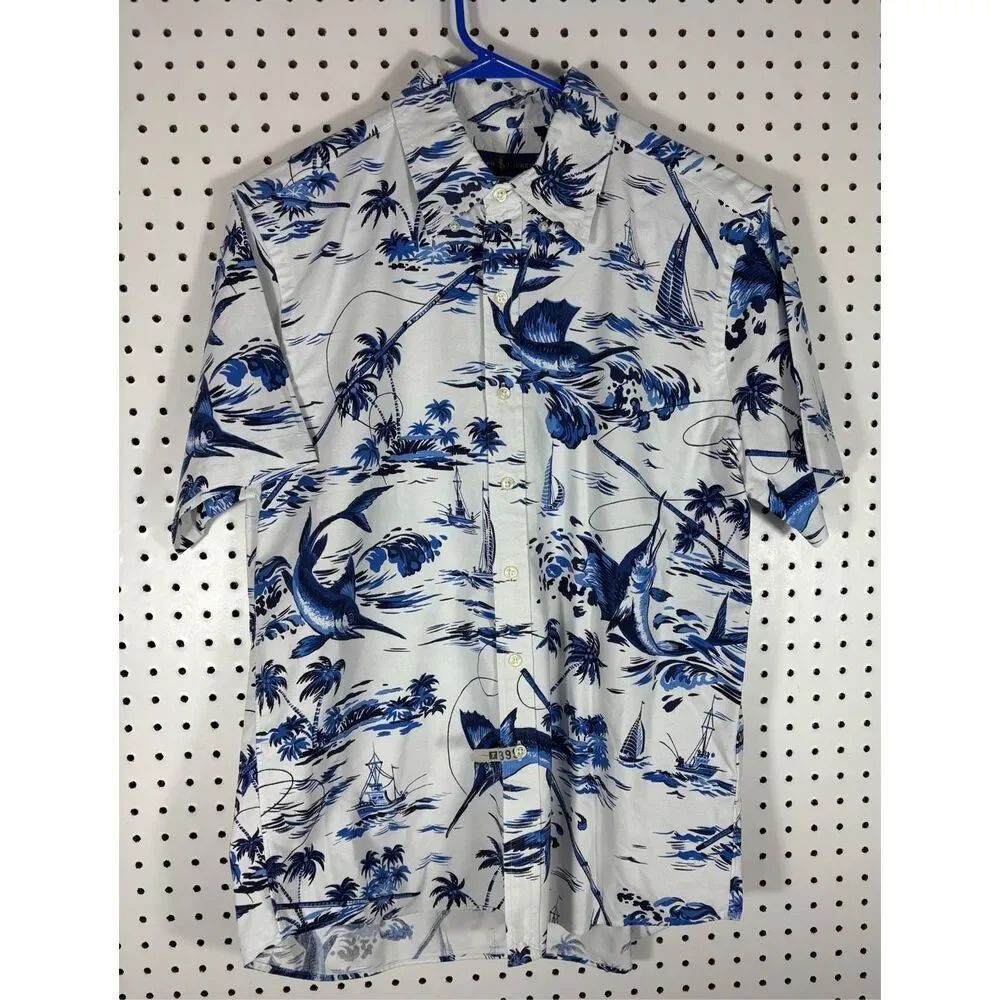 Polo Ralph Lauren Hawaiian Marlin button down shirt size M